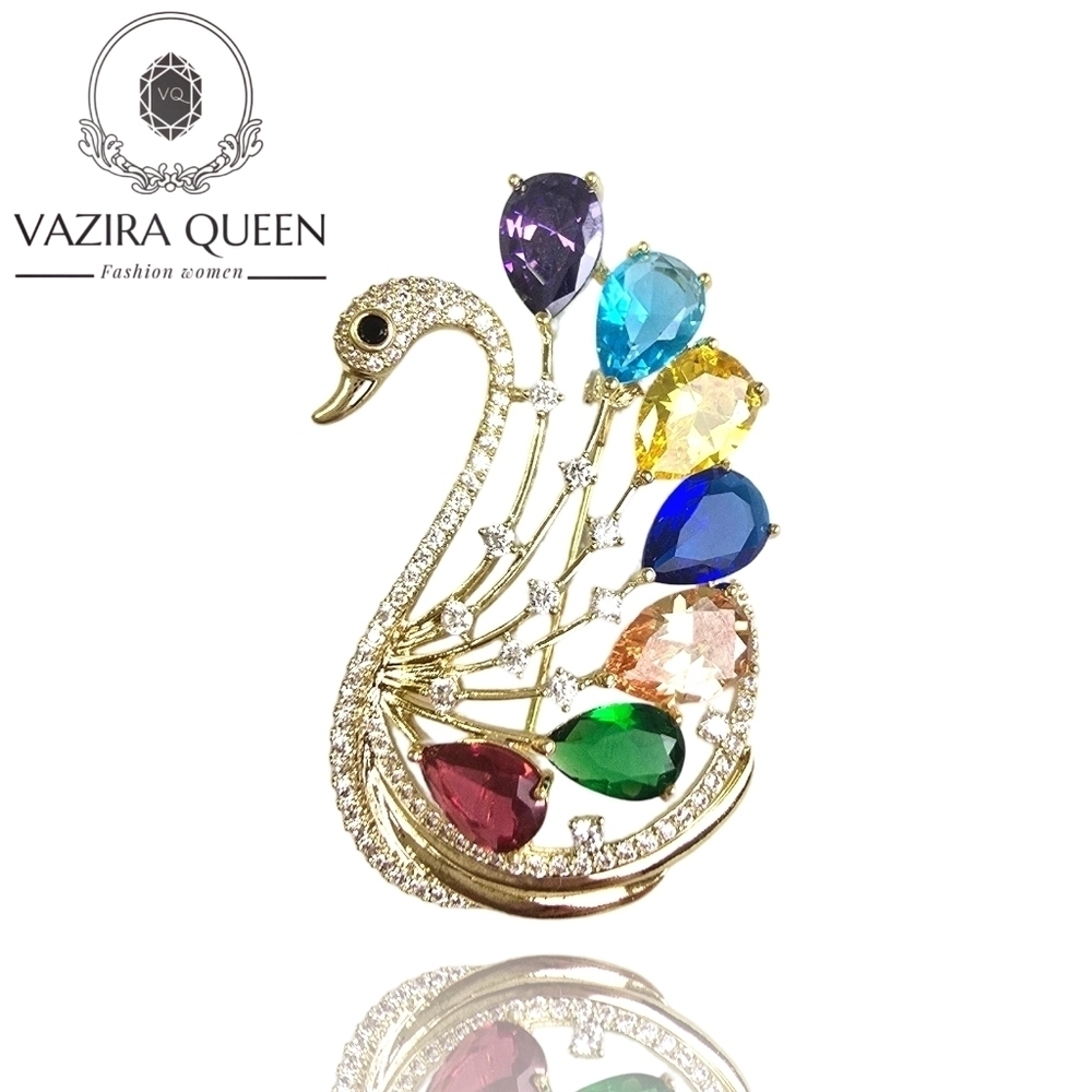 VQ Swan Brooch